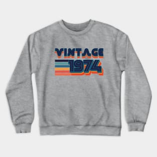 Vintage 1974 - Birthyear Crewneck Sweatshirt